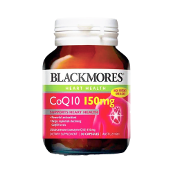 Viên uống bổ tim mạch Blackmores CoQ10 150 mg 30 viên chống lại quá trình oxy hóa của LDL-cholesterol (cholesterol "xấu") và góp phần ngăn ngừa ung thư