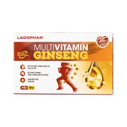 Ladophar Multivitamin Ginseng phục hồi thể trạng, tăng cường sức khỏe (50 Viên)