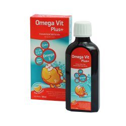 Dầu cá Iceland Omega Vit Plus+ Tăng cường đề kháng, bổ mắt và não bộ  - Bổ sung Betaglucan và Multi Vitamin (100 ml)