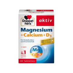 Viên uống ngừa loãng xương Doppelherz Magnesium + Calcium + D3 (30 Viên)