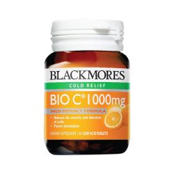 Viên Uống Blackmores Bio C 1000mg - Bổ sung Vitamin C, tăng cường đề kháng, chống oxy hóa và tăng cường tái tạo collagen cho cơ thể (Hộp 31 viên)