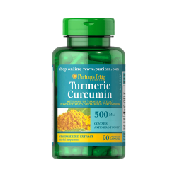 Viên uống tinh bột nghệ chống viêm và hỗ trợ tiêu hoá Puritan's Pride Turmeric Curcumin 500 mg (90/180 viên)