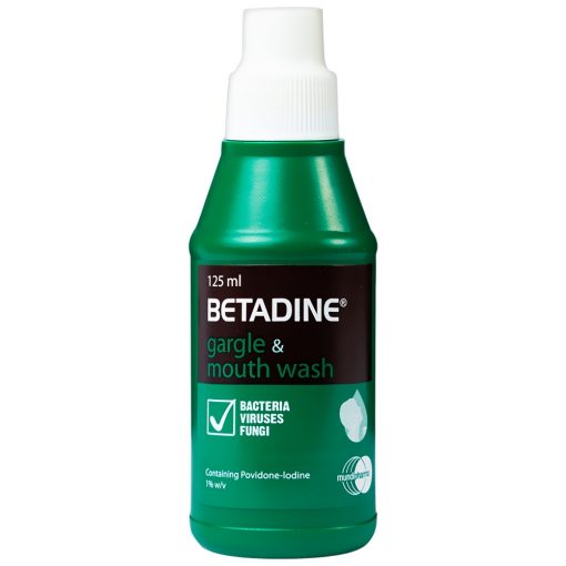 Betadine súc họng và miệng Gargle and Mouth Wash (125ml)